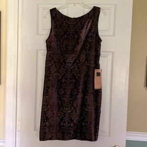 Carol Little size 12 velvet dress with tags.